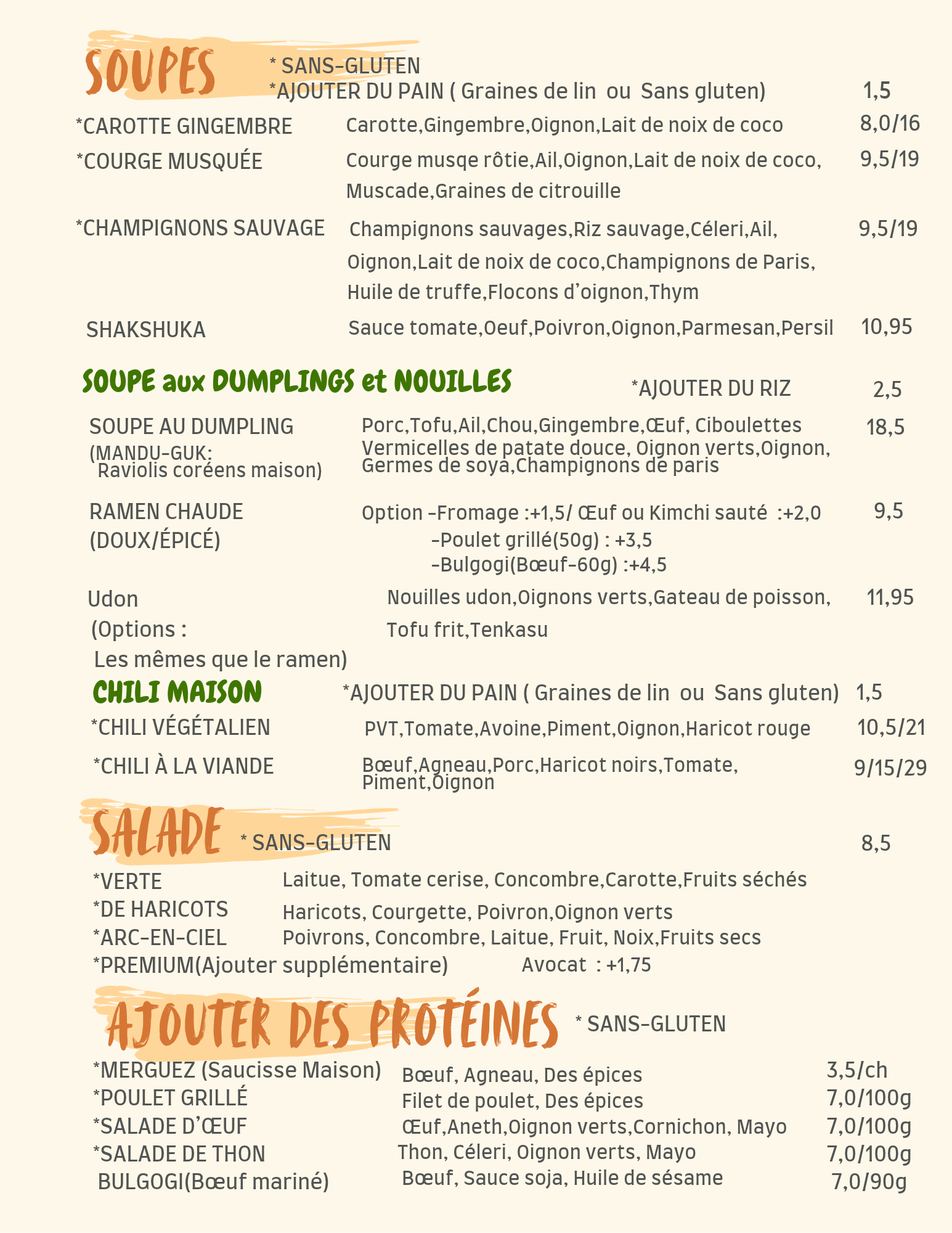 Menu page 2
