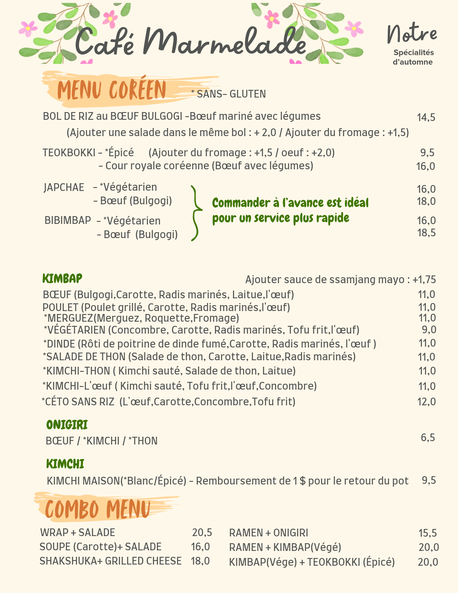 Menu page 4
